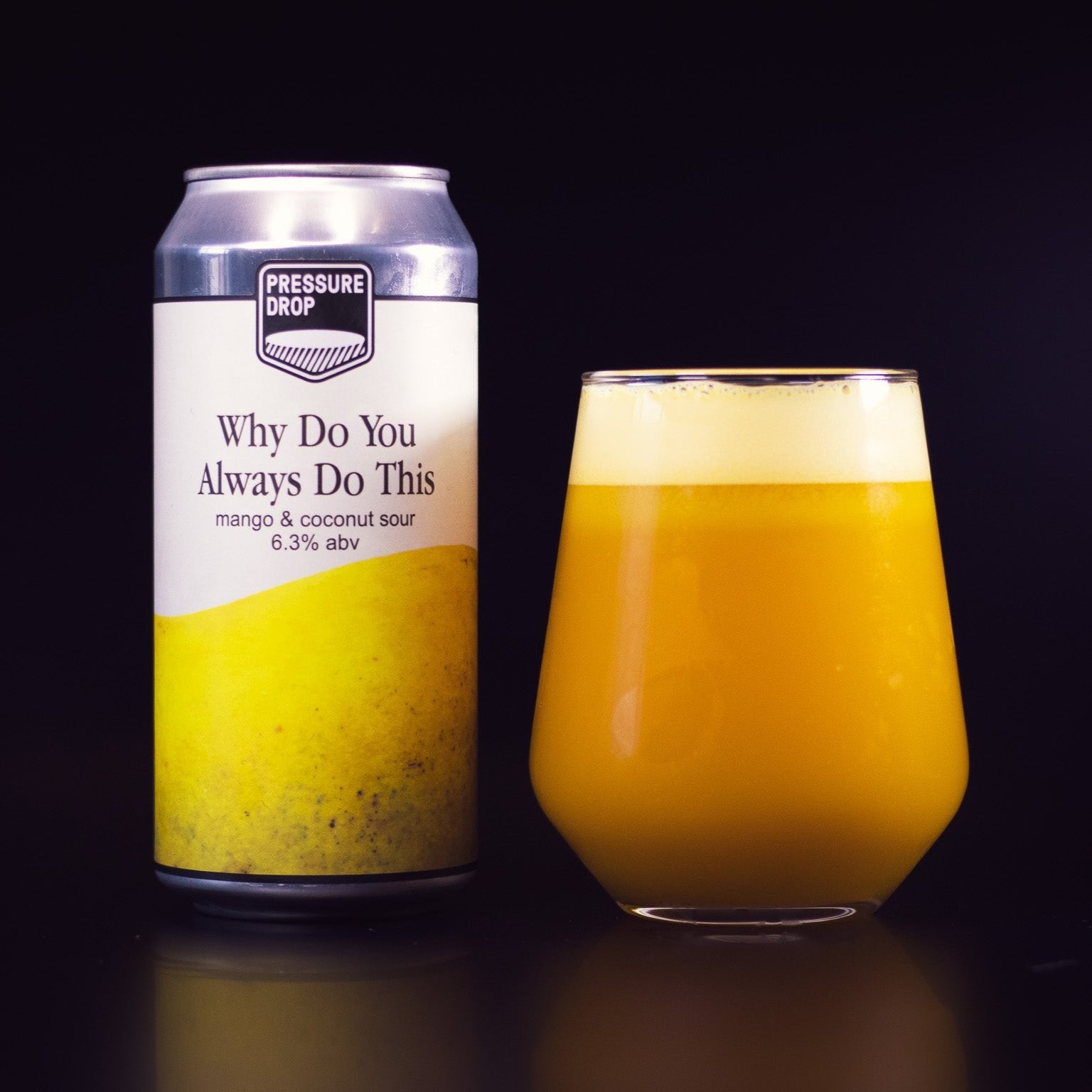 Why Do You Always Do This 6.3% Mango Coconut Sour